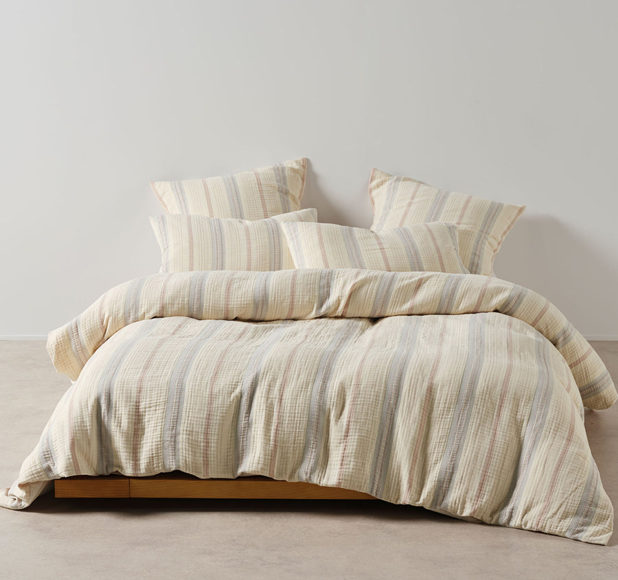 Coolum Quilt Cover Set Range Silver