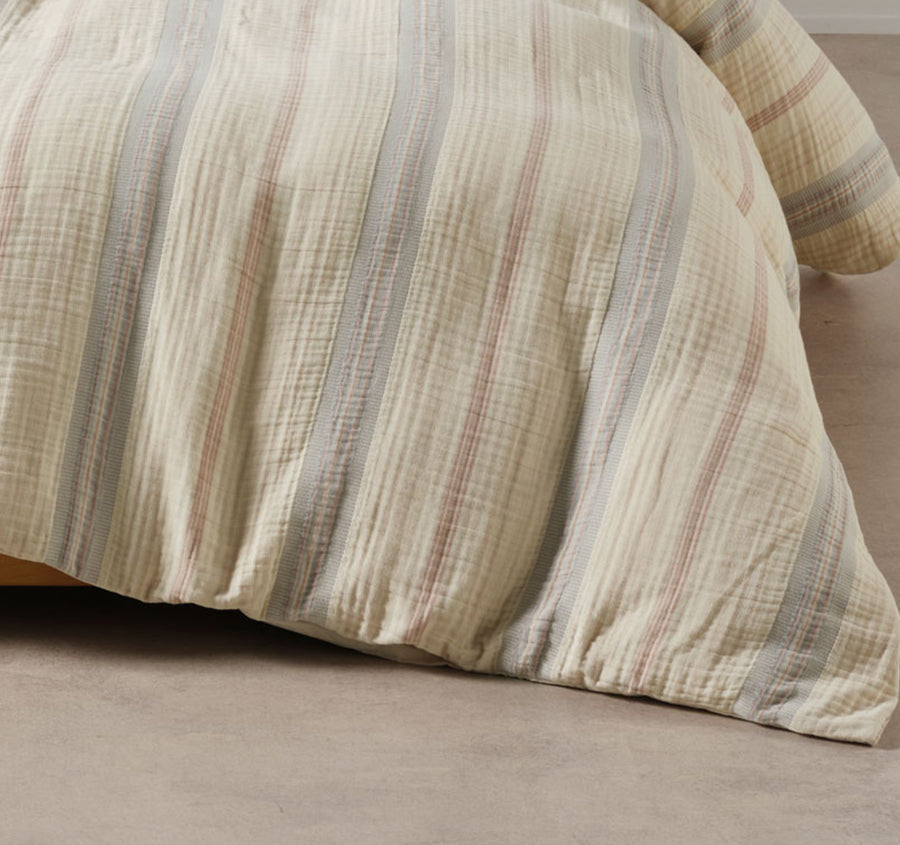 Coolum Quilt Cover Set Range Silver