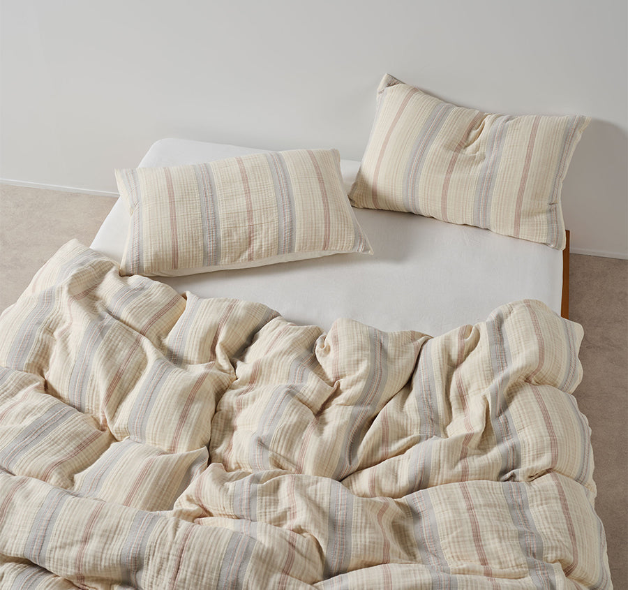 Coolum Quilt Cover Set Range Silver