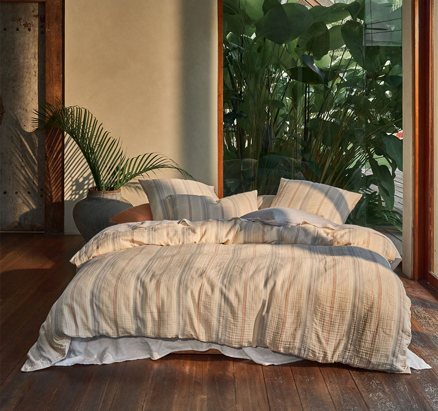 Coolum Quilt Cover Set Range Silver