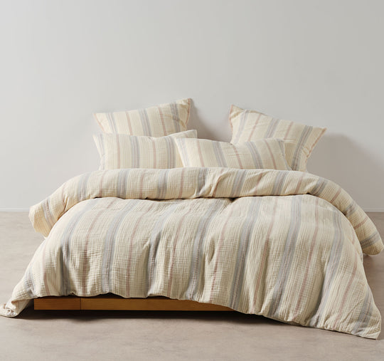 Coolum Quilt Cover Set Range Silver