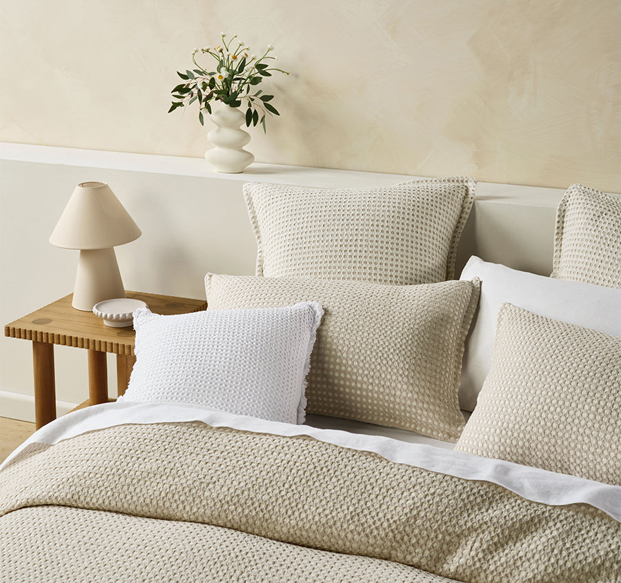 Cotswold Quilt Cover Set Range Oat