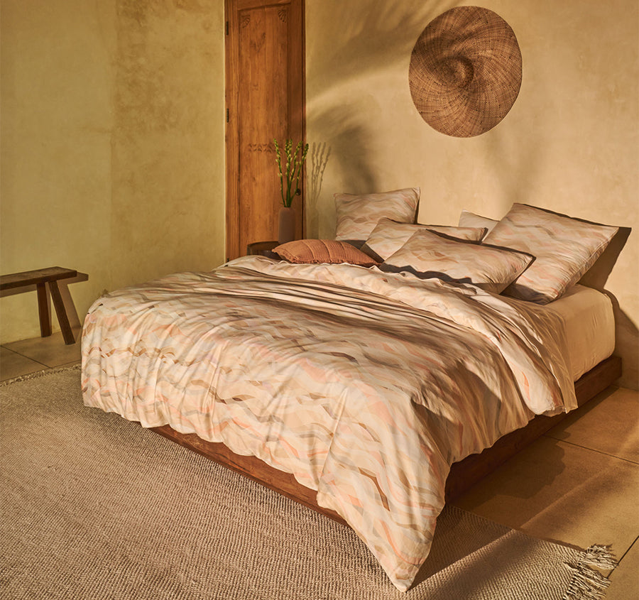 Currumbin Quilt Cover Set Range Peach