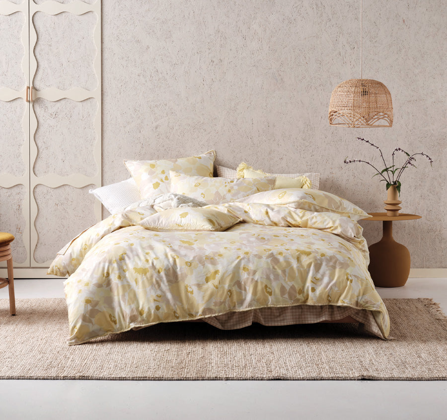 Daffodil Garden Quilt Cover Set Range Yellow