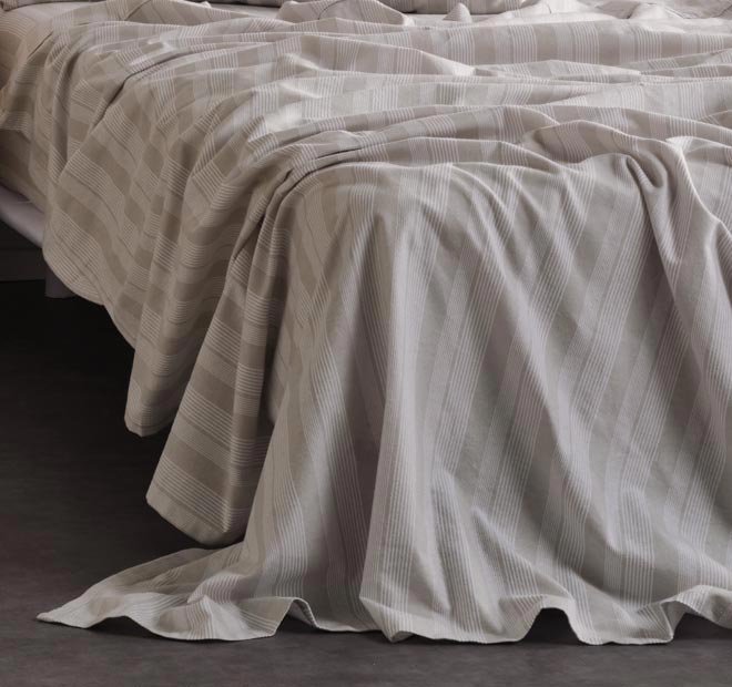 Donald Printed Flannelette Cotton Sheet Set Range Taupe