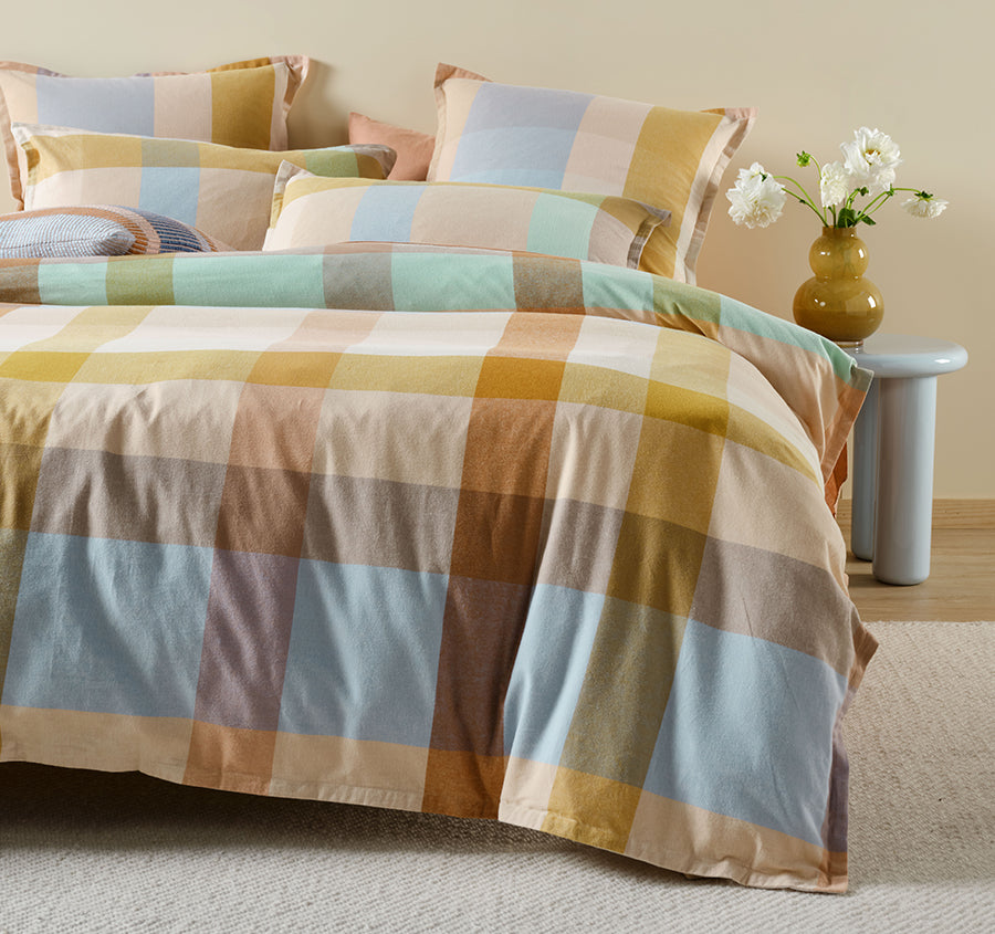 Eastwood Quilt Cover Set Range Hazelnut