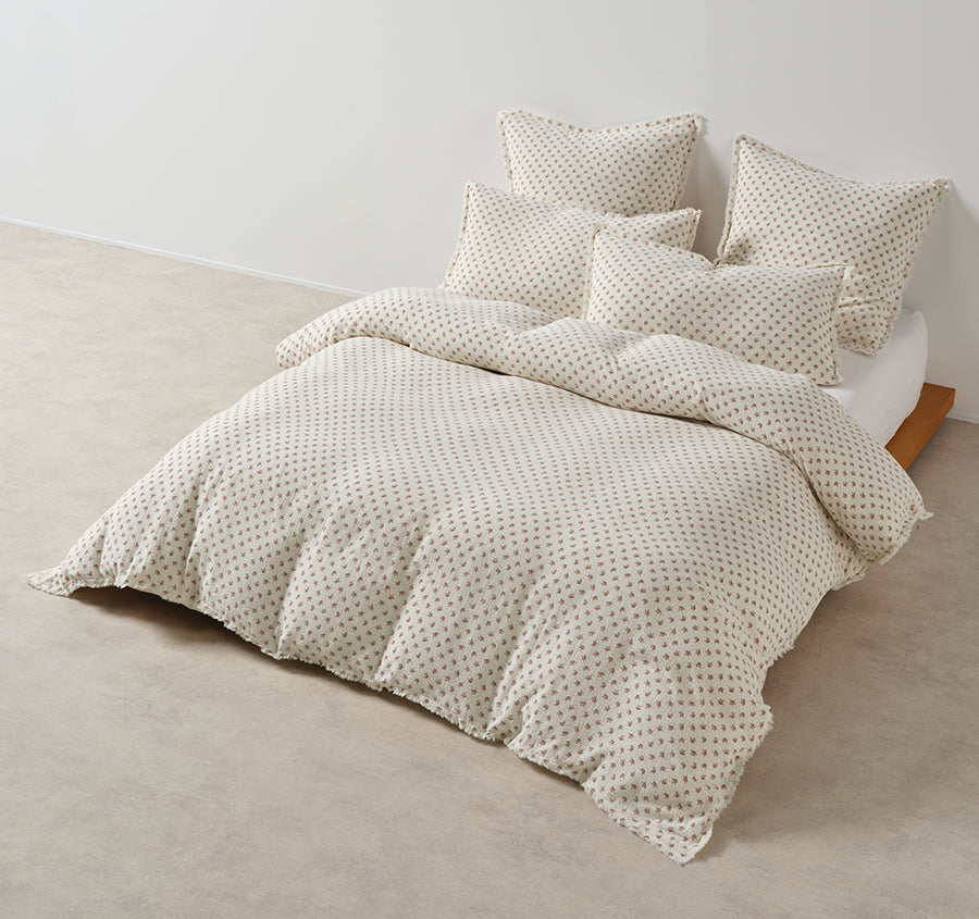 Eloise Quilt Cover Set Range Natural