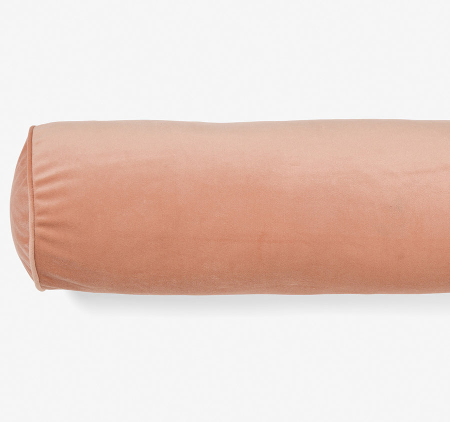 Enrique 18x60cm Filled Bolster Rose Clay