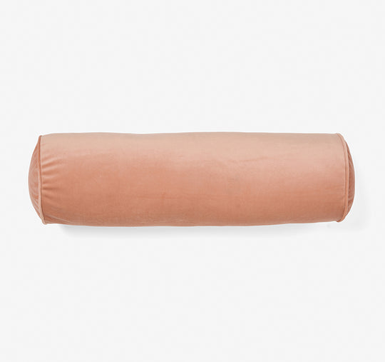 Enrique 18x60cm Filled Bolster Rose Clay