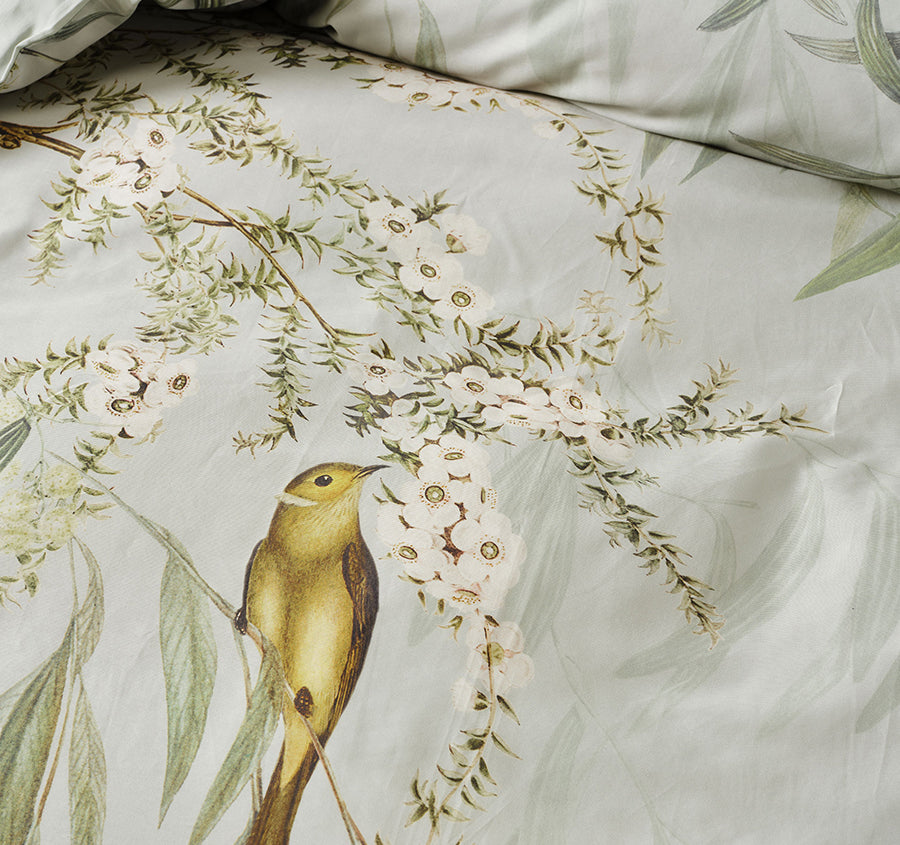Eppalock Quilt Cover Set Range Seafoam