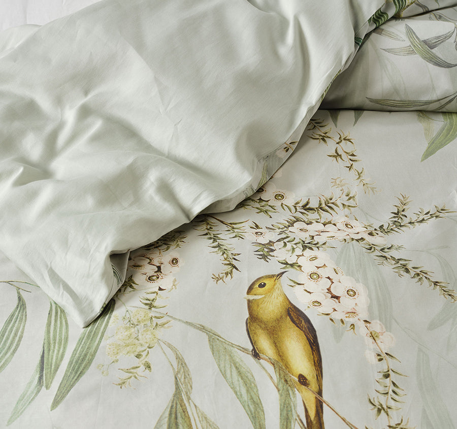 Eppalock Quilt Cover Set Range Seafoam