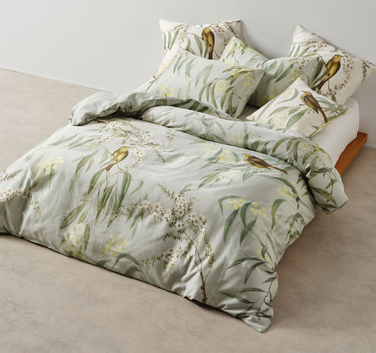 Eppalock Quilt Cover Set Range Seafoam