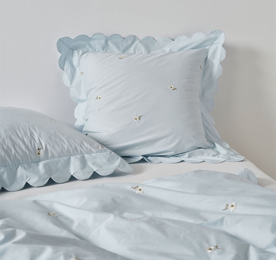 Eva European Pillowcase Sky