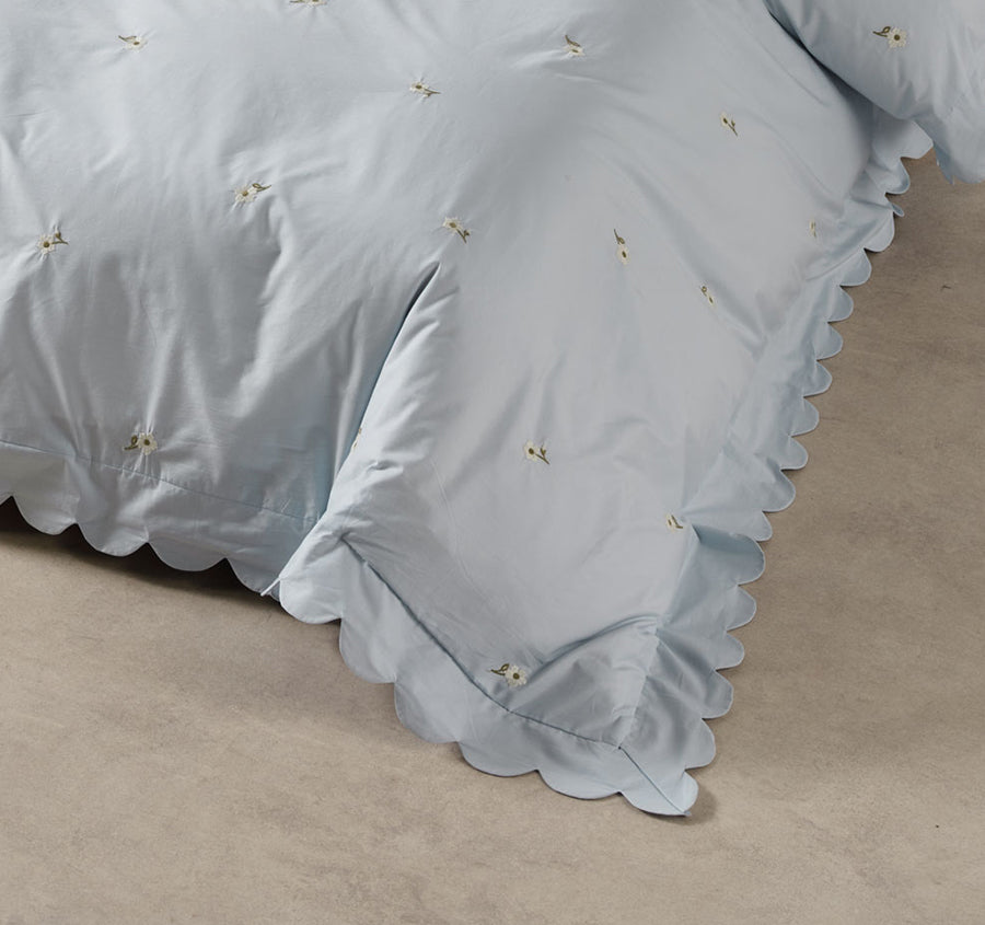 Eva Quilt Cover Set Range Sky