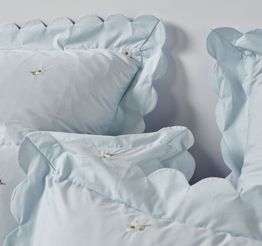 Eva Quilt Cover Set Range Sky