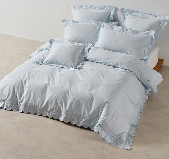 Eva Quilt Cover Set Range Sky