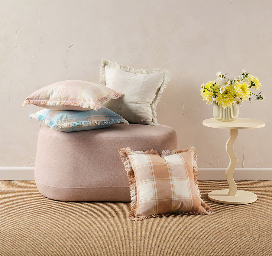 Evelina 48x48cm Filled Cushion Pink