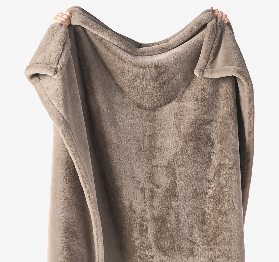 Evora 130x170cm Throw Rug Mushroom