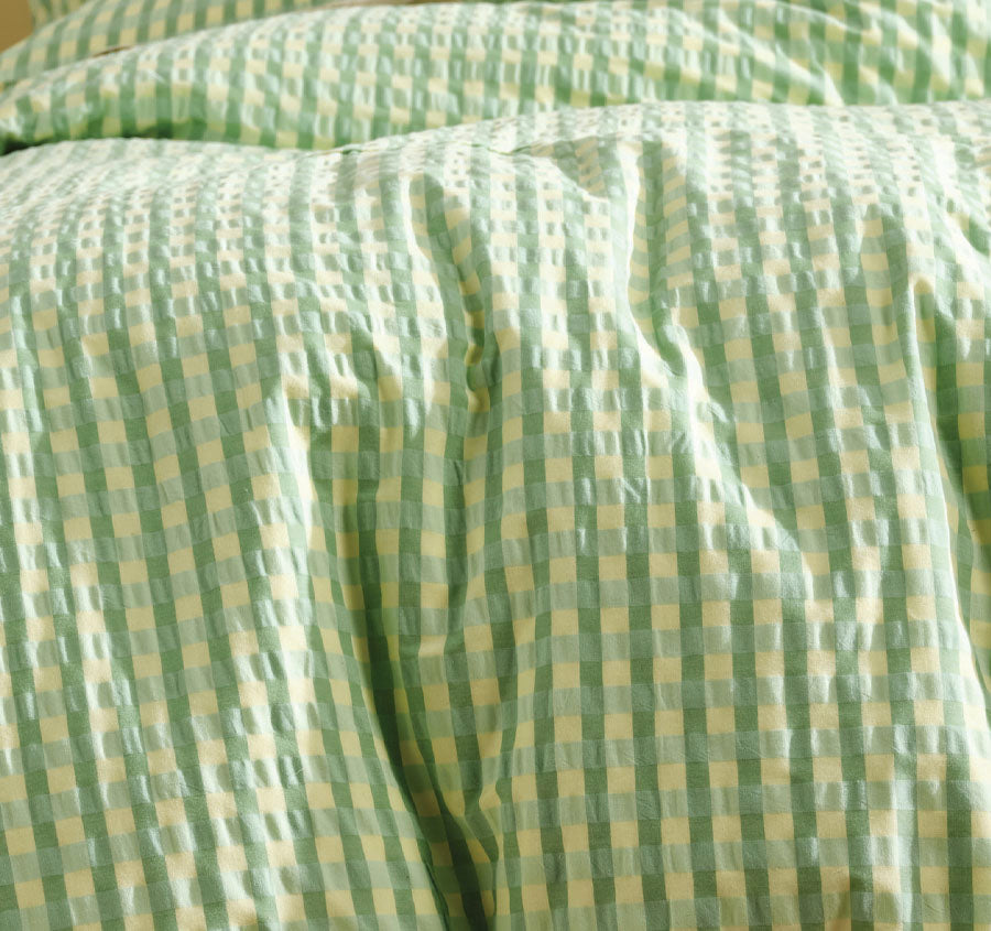 Ferrara Quilt Cover Set Range Green Apple