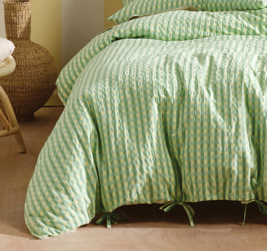 Ferrara Quilt Cover Set Range Green Apple