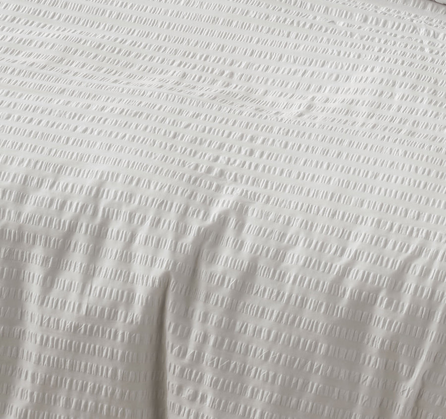 Ferrara Quilt Cover Set Range White
