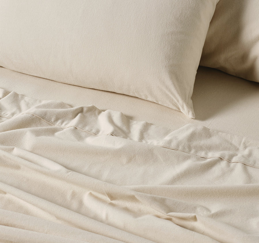 Plain-Dyed Flannelette Cotton Mega Sheet Set Range Taupe