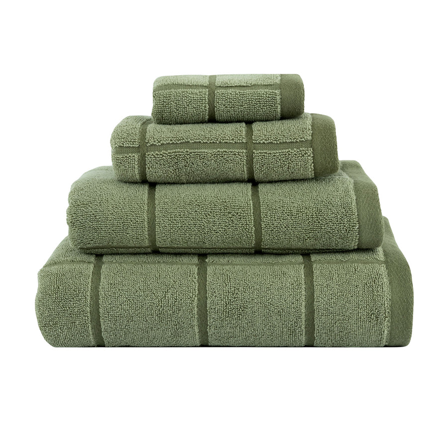 Geneva 550GSM Cotton Bath Towel Range Light Olive