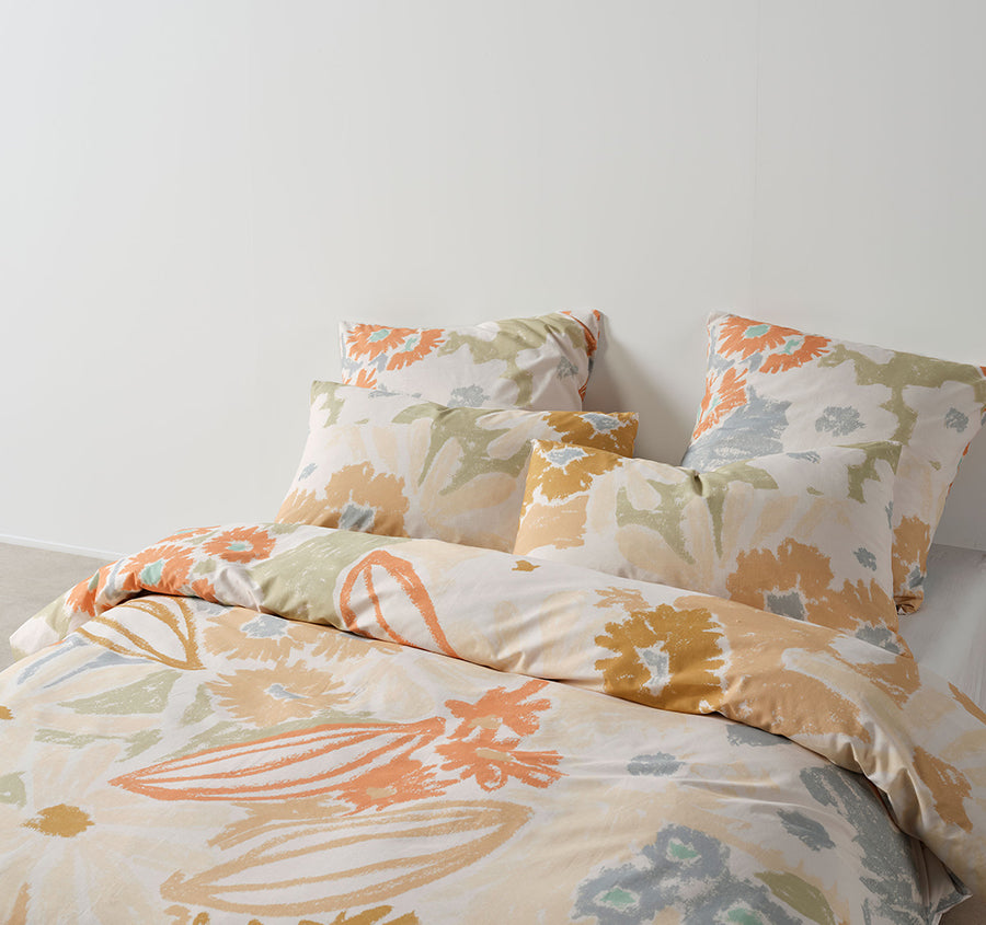 Gigi Quilt Cover Set Range Nectar