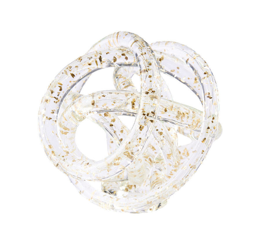 Glass Knots 12cm Décor Gold
