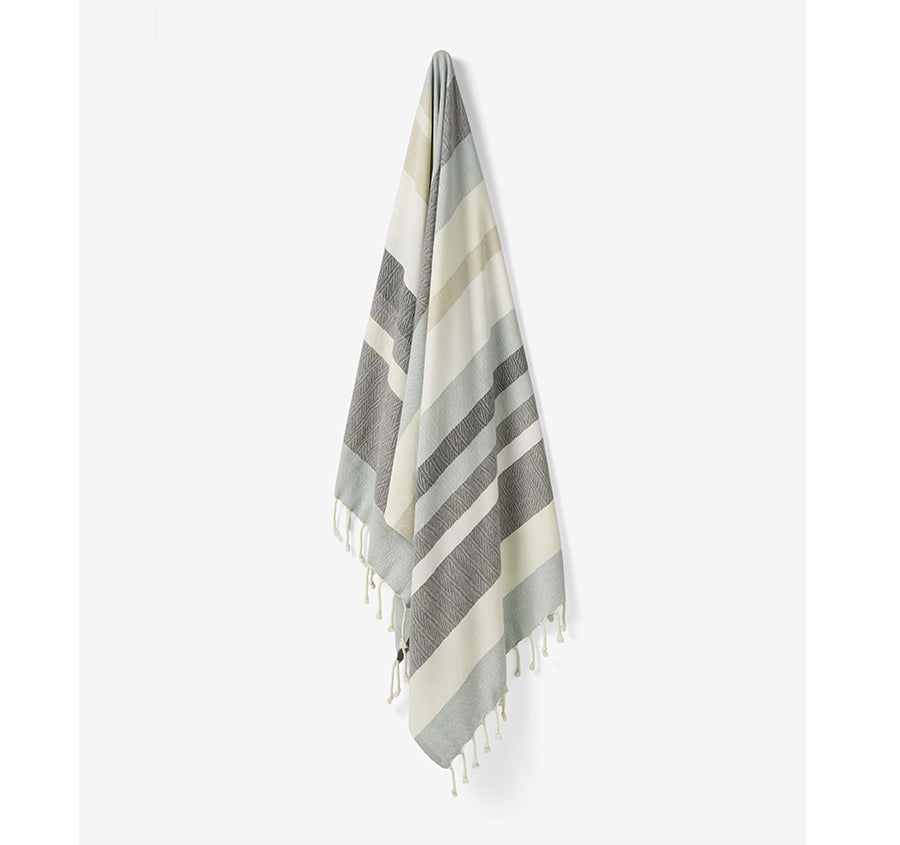 Hammam 100x180cm Beach Towel Aireys Charcoal