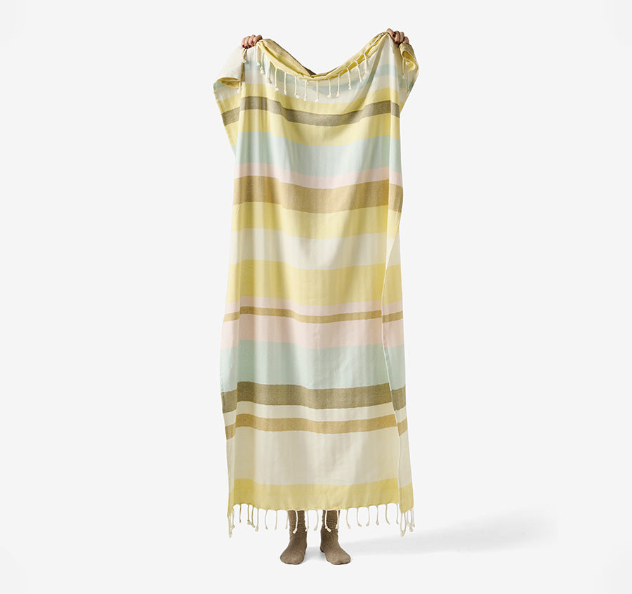 Hammam 100x180cm Beach Towel Aireys Yellow