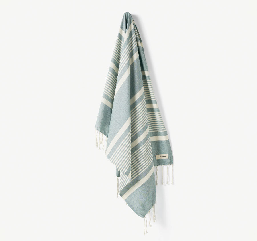 Hammam 100x180cm Beach Towel Trezza Green