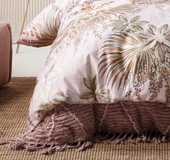 Harlow Quilt Cover Set Range Pink