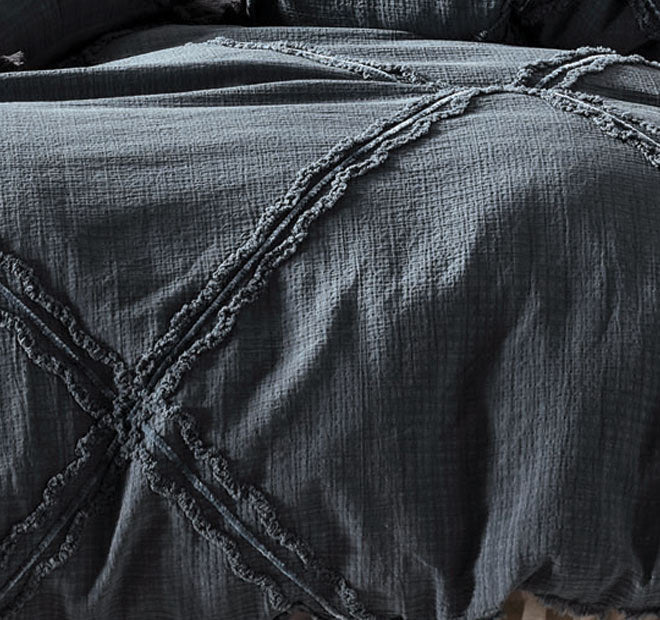 Heather Quilt Cover Set Range Slate