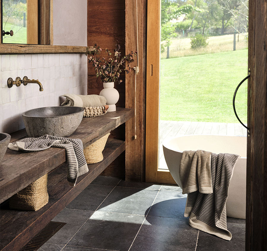 Inverloch 630GSM Cotton Bath Towel Range Shadow