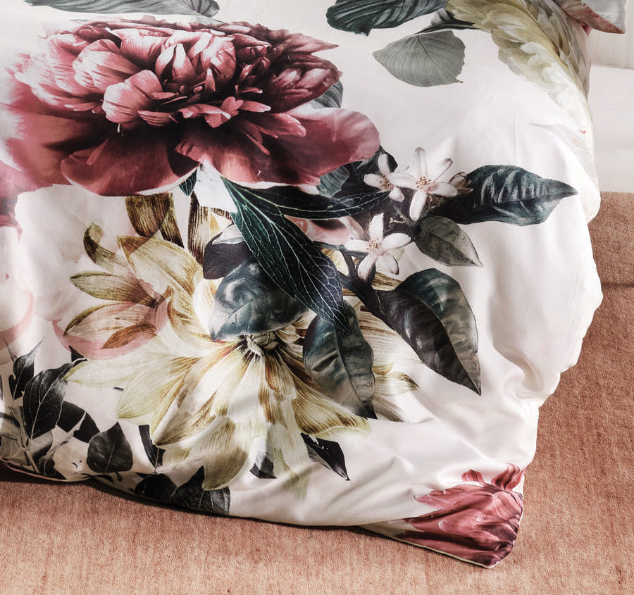 Julieta Quilt Cover Set Range Pearl