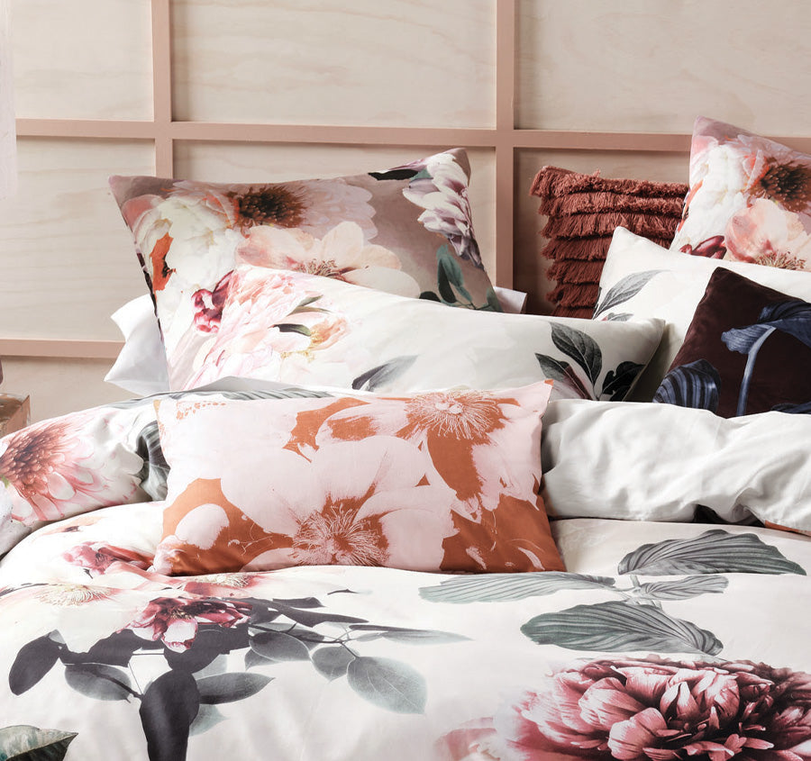 Julieta Quilt Cover Set Range Pearl