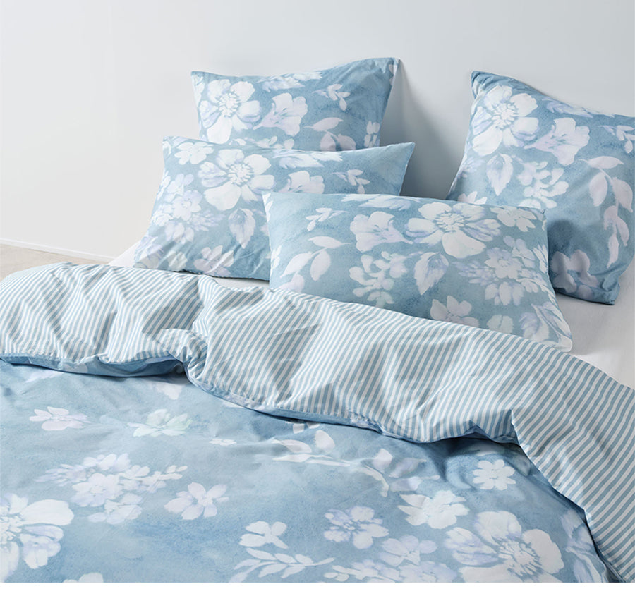 Kayla Quilt Cover Set Range Hydrangea