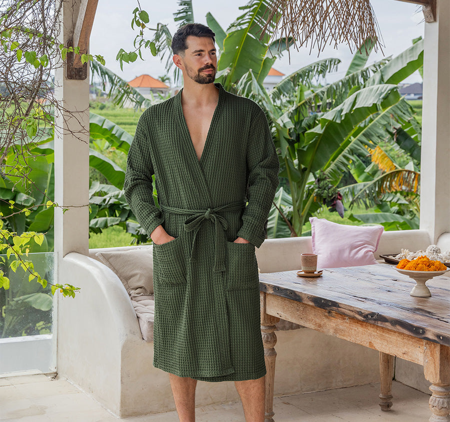 Keaton Bathrobe Evergreen