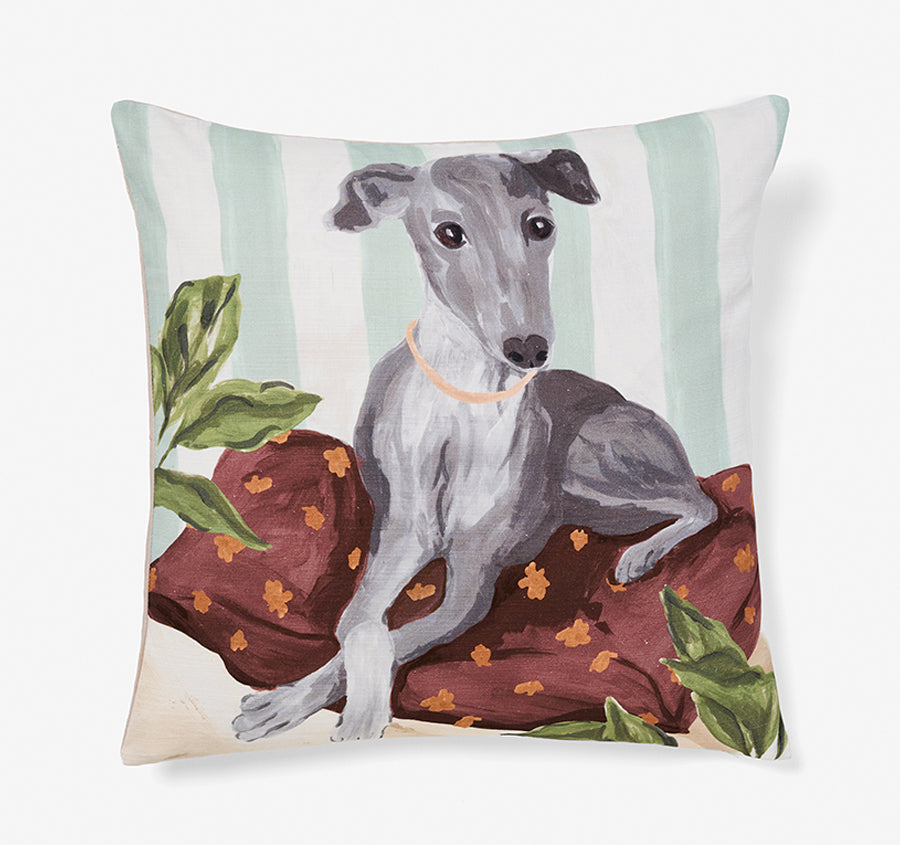 Kennel Club 48x48cm Filled Cushion Greyhound