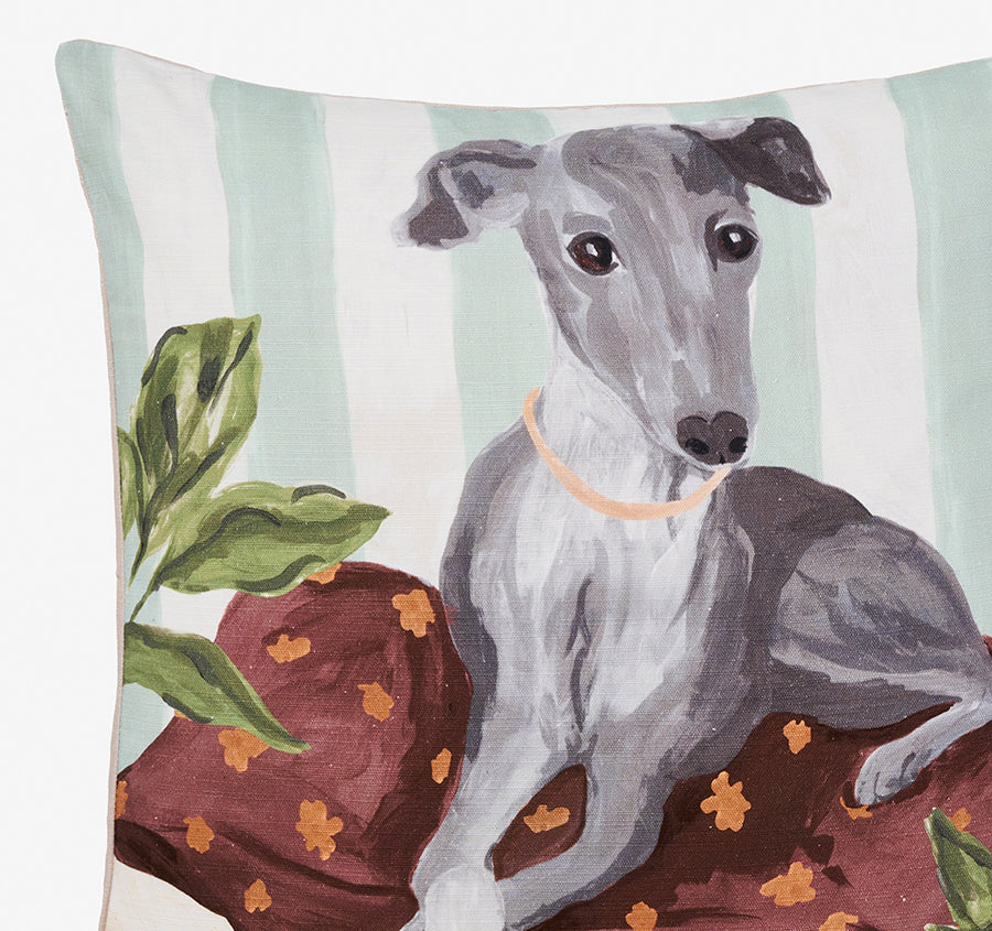 Kennel Club 48x48cm Filled Cushion Greyhound