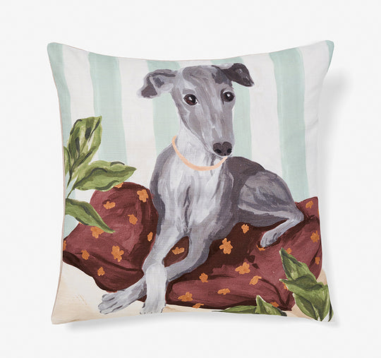 Kennel Club 48x48cm Filled Cushion Greyhound