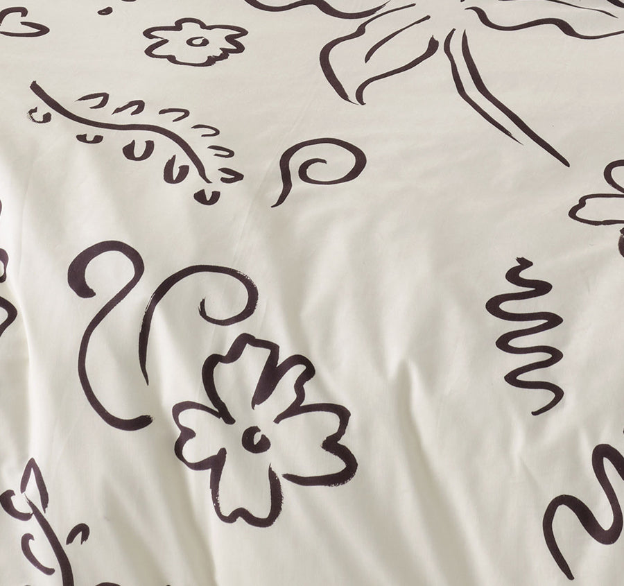 Kenzi Quilt Cover Set Range Vanilla
