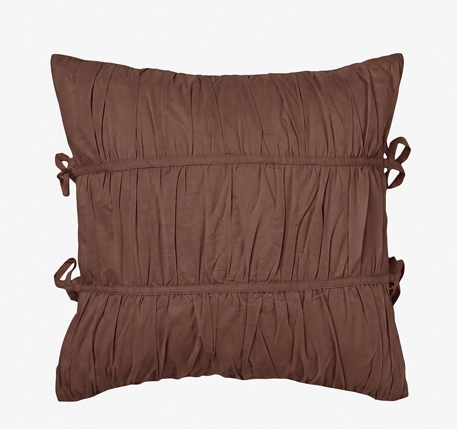 Layla 48x48cm Filled Cushion Chocolate