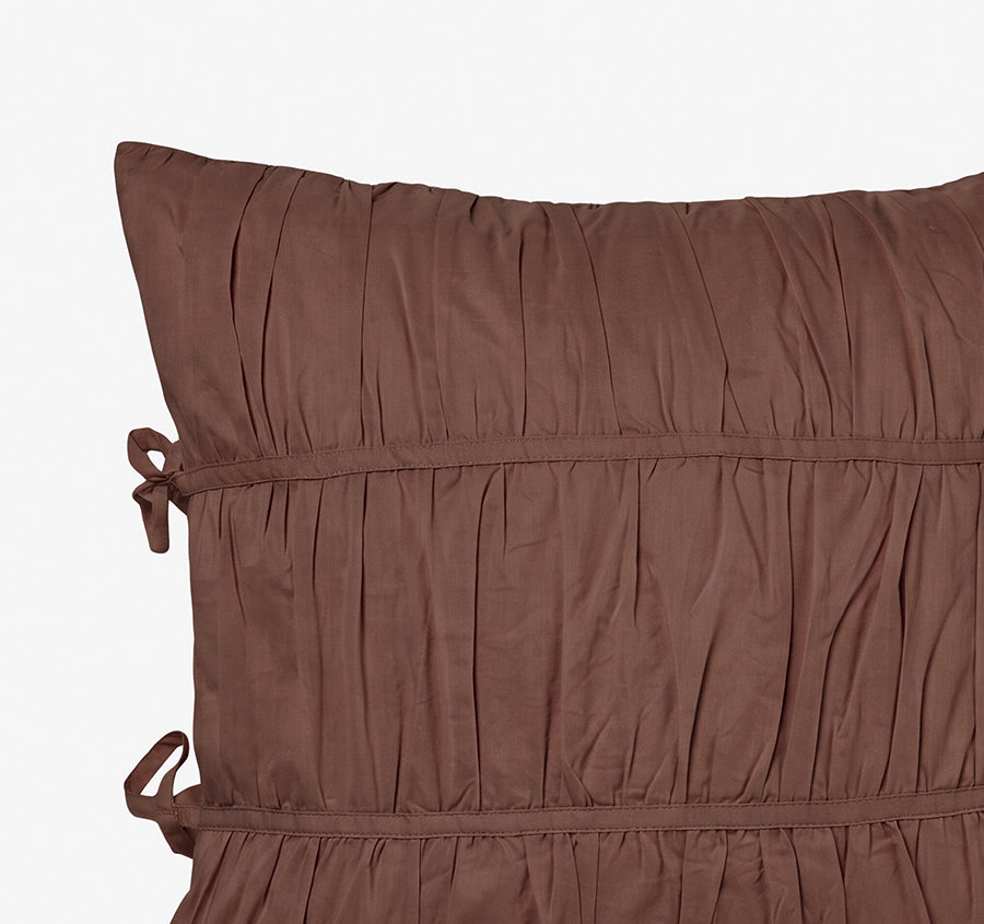 Layla 48x48cm Filled Cushion Chocolate