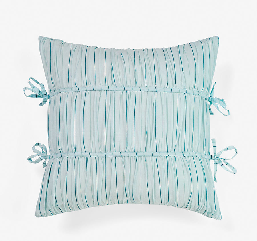 Layla Stripe 48x48cm Filled Cushion Blue