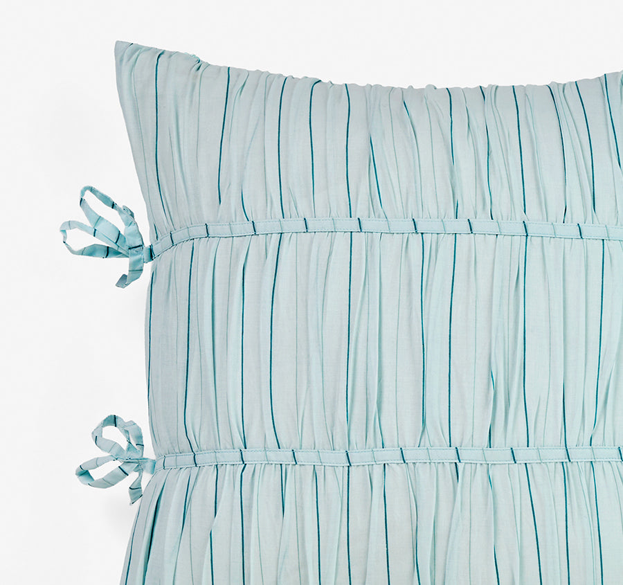 Layla Stripe 48x48cm Filled Cushion Blue