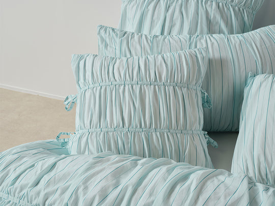 Layla Stripe 48x48cm Filled Cushion Blue