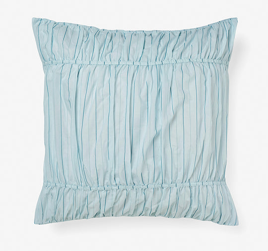 Layla Stripe European Pillowcase Blue