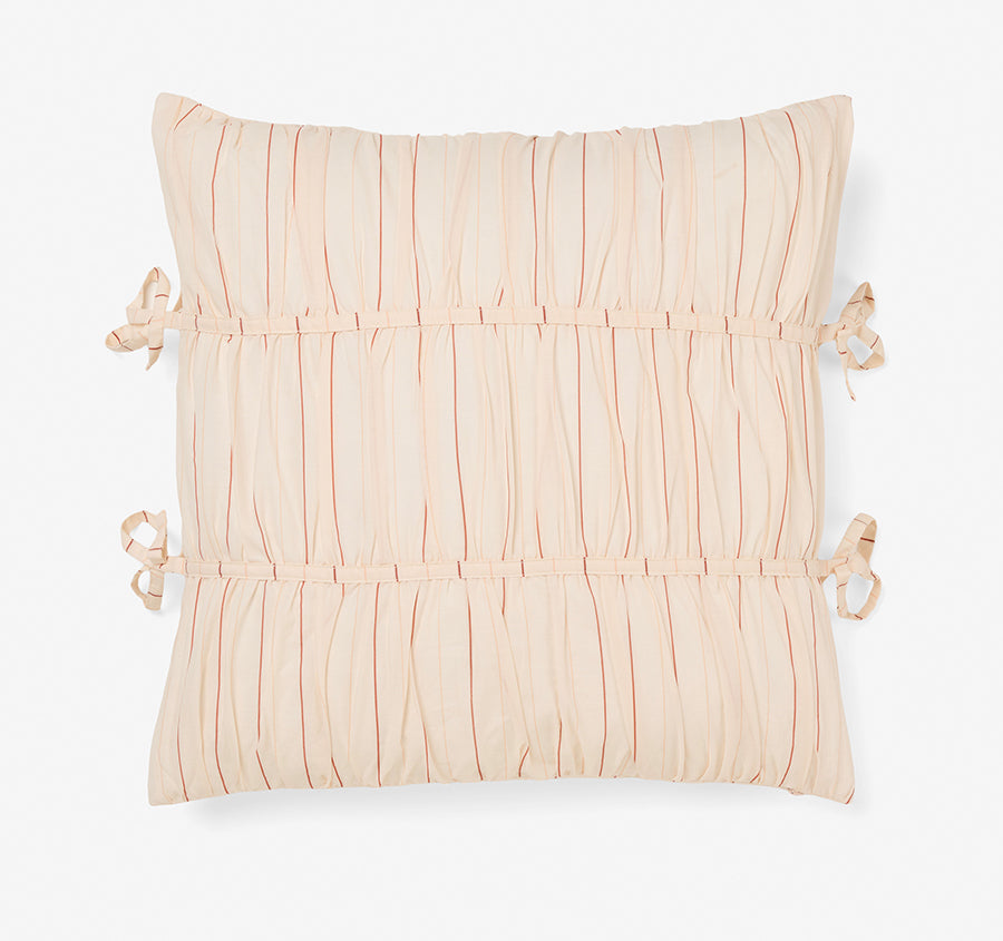 Layla Stripe 48x48cm Filled Cushion Blush